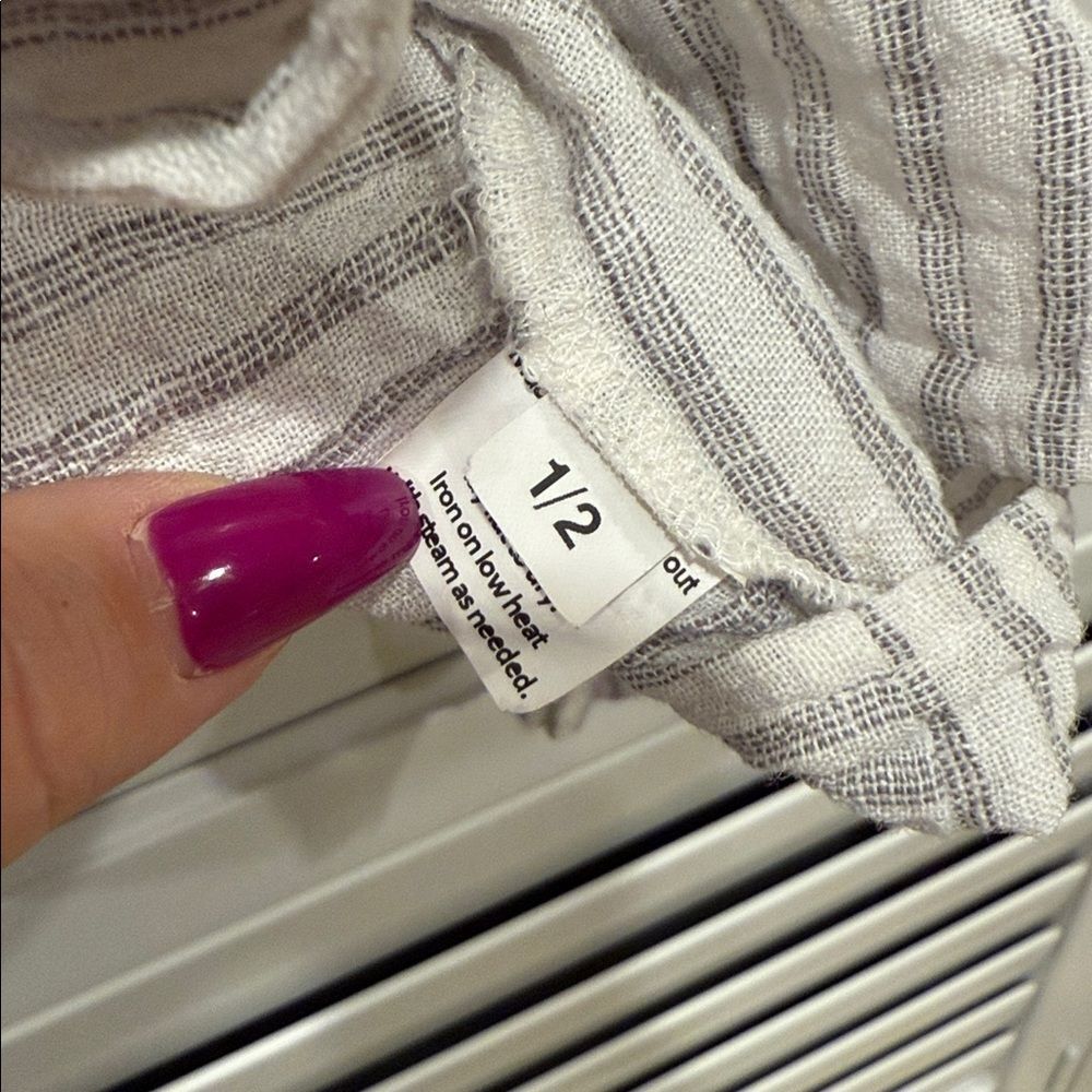 Hackwith Design House Elegant Striped Button Down… - image 3